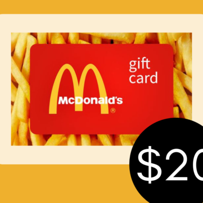 $20 student holiday gift card